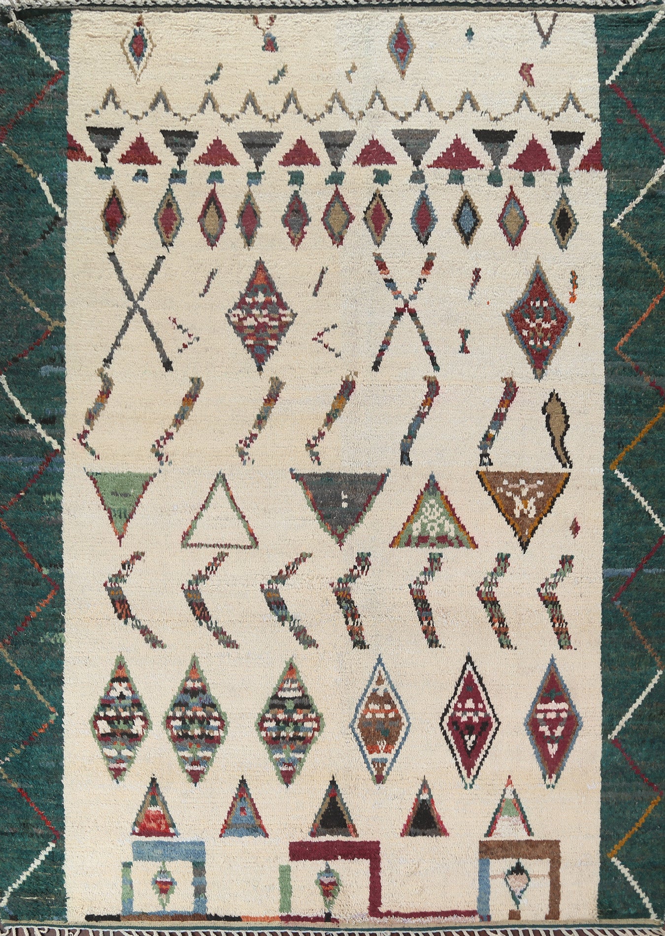 Tribal Moroccan Handmade Area Rug 8x11