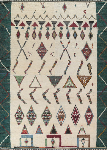 Tribal Moroccan Handmade Area Rug 8x11