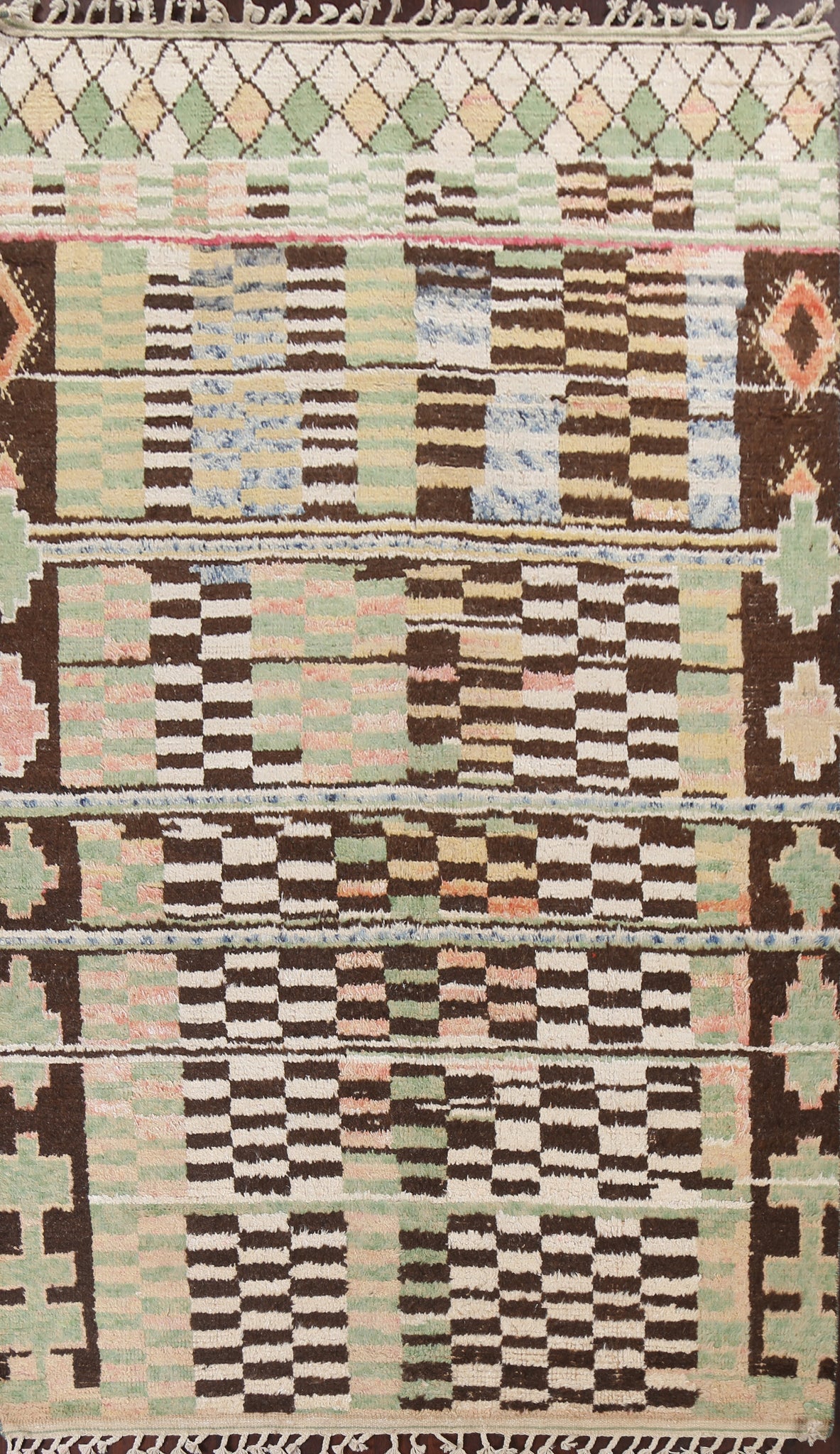 Wool Moroccan Handmade Area Rug 7x11
