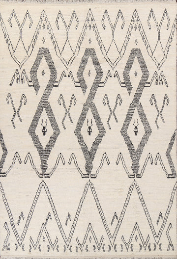 Handmade Moroccan Wool Area Rug 8x11