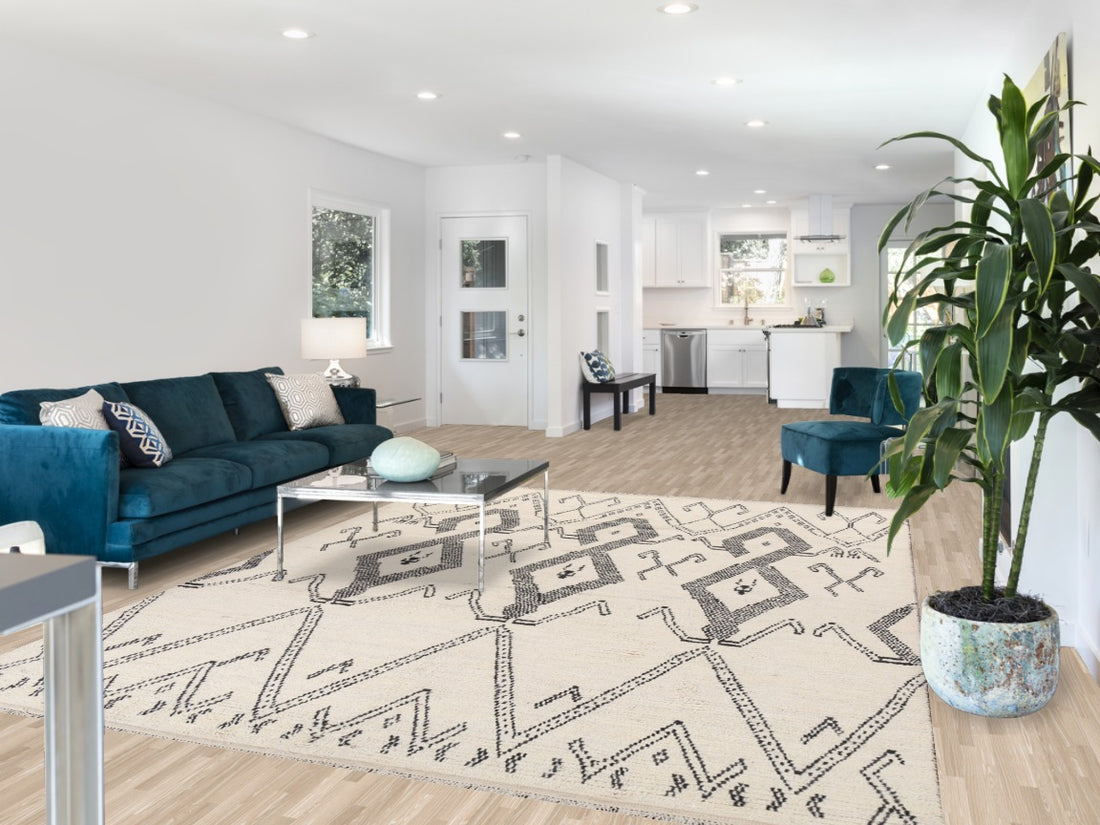 Handmade Moroccan Wool Area Rug 8x11