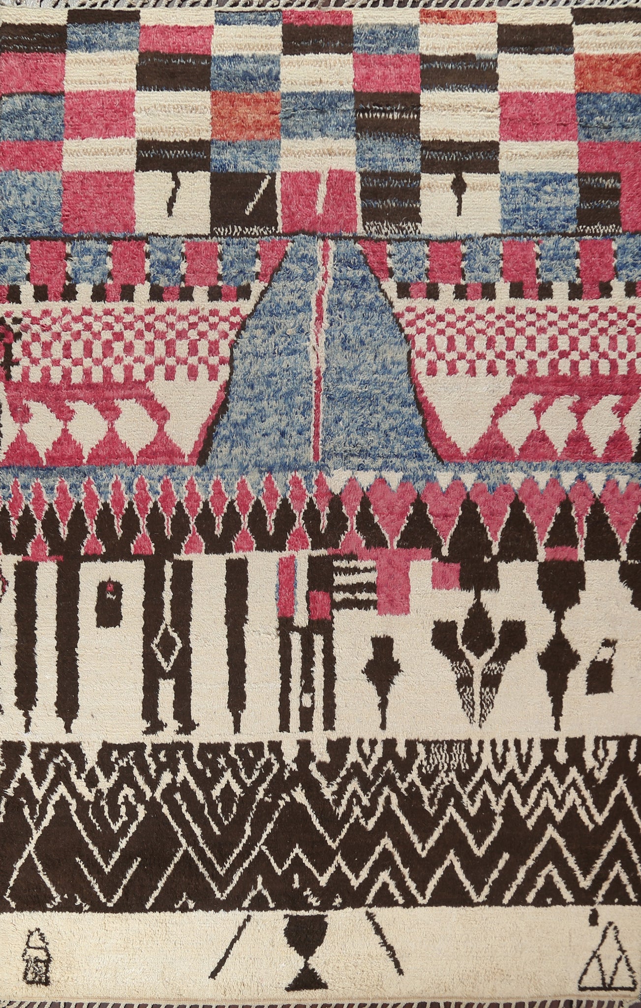 Wool Moroccan Handmade Area Rug 9x13