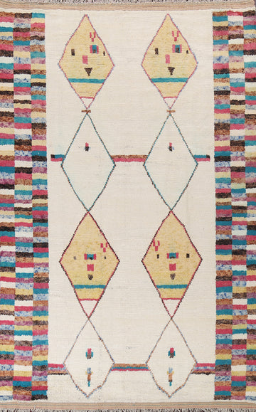 Tribal Moroccan Wool Area Rug 8x11