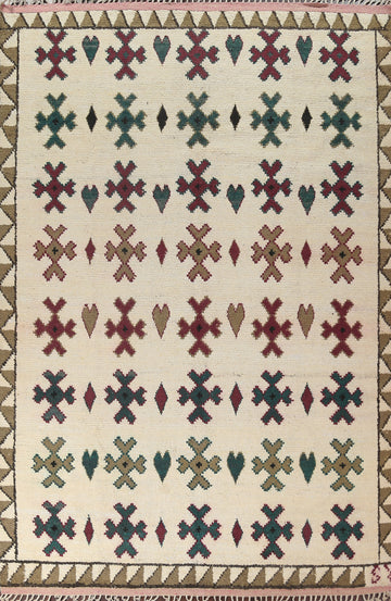 Geometric Moroccan Handmade Area Rug 9x12