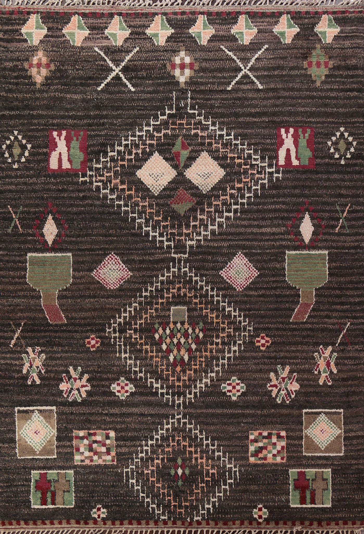 Tribal Moroccan Wool Area Rug 9x13