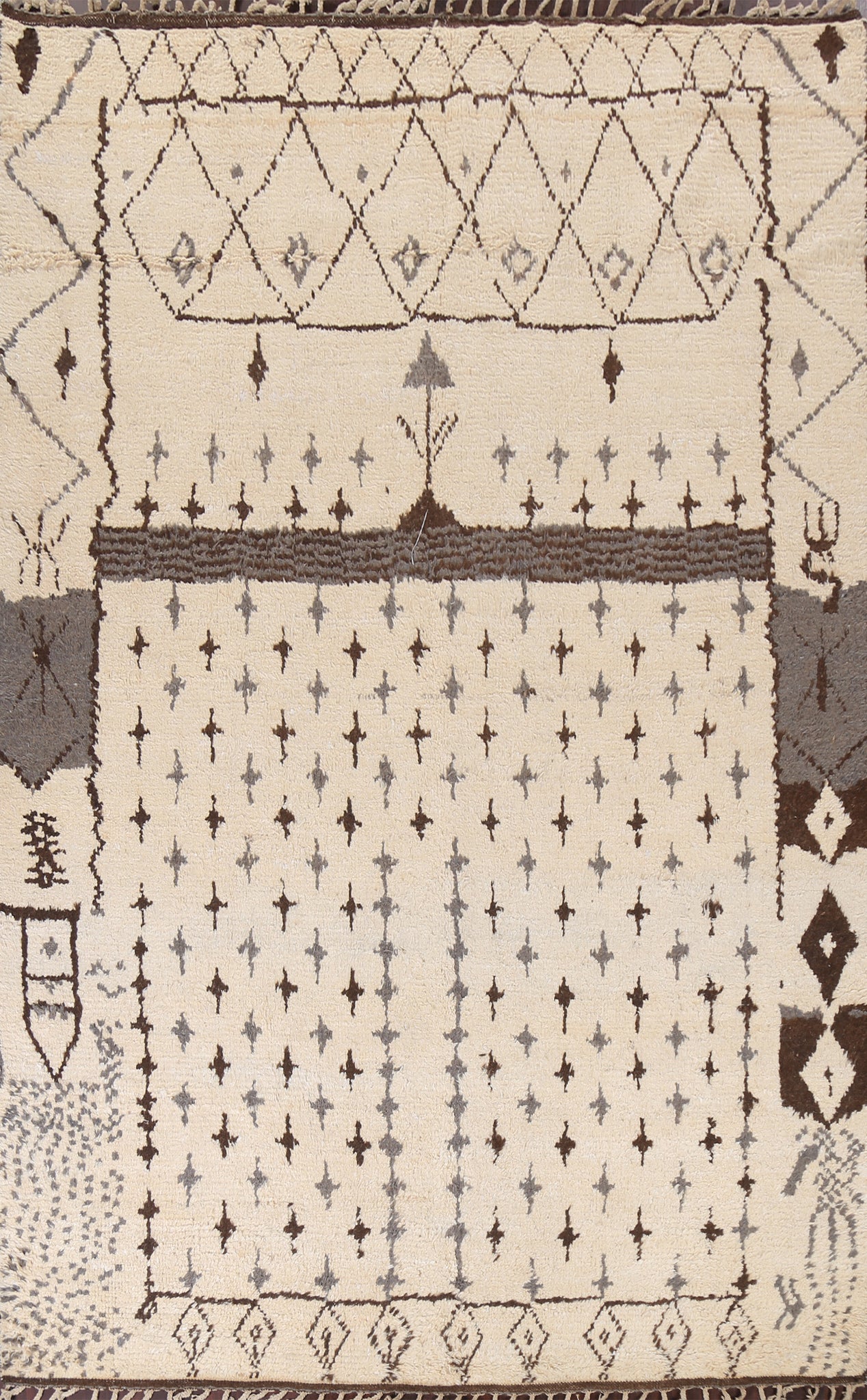 Tribal Moroccan Handmade Area Rug 8x11