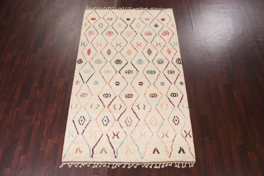 Tribal Moroccan Handmade Area Rug 6x10