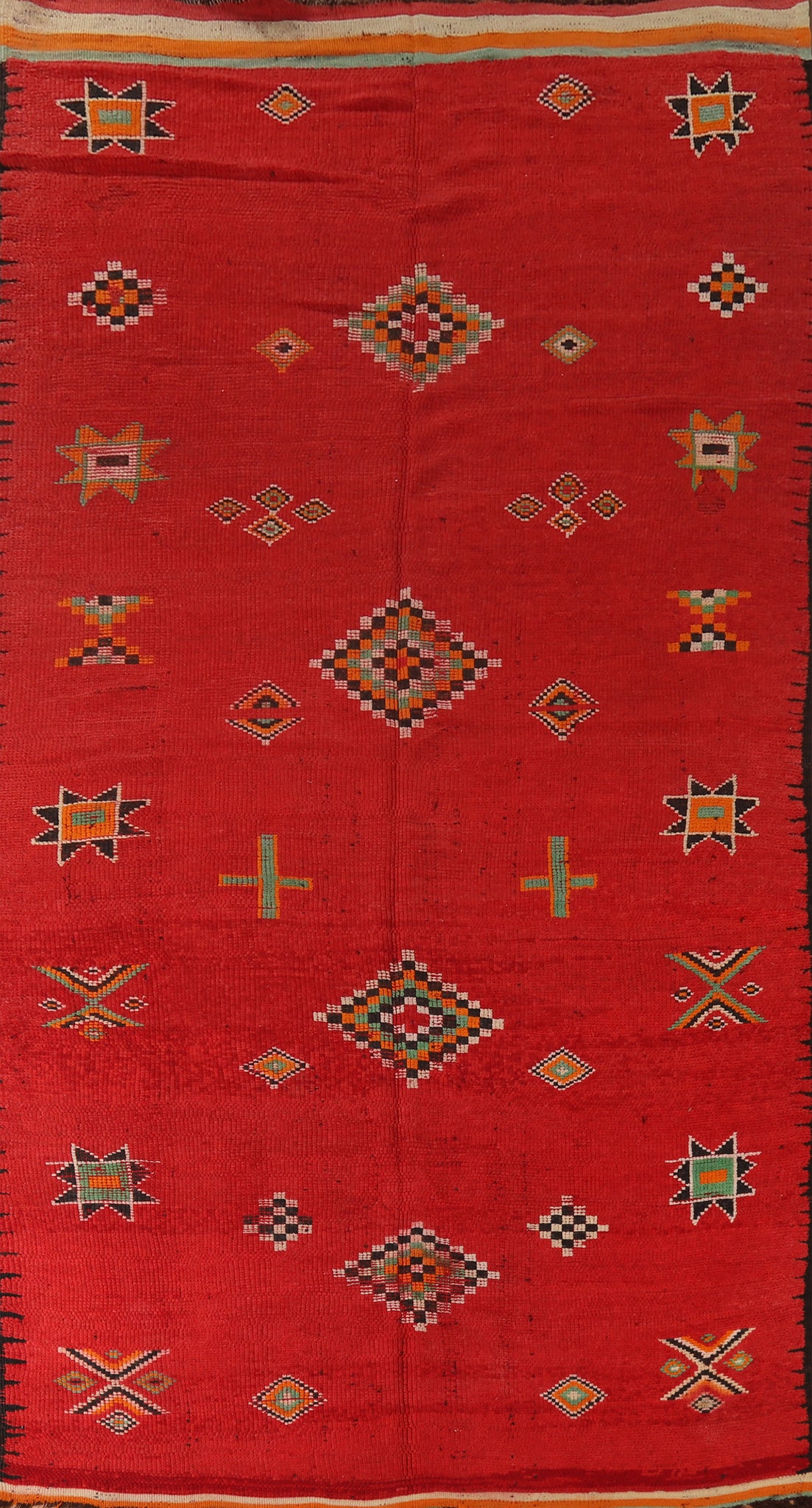Antique Moroccan Oriental Handmade Rug 6x12