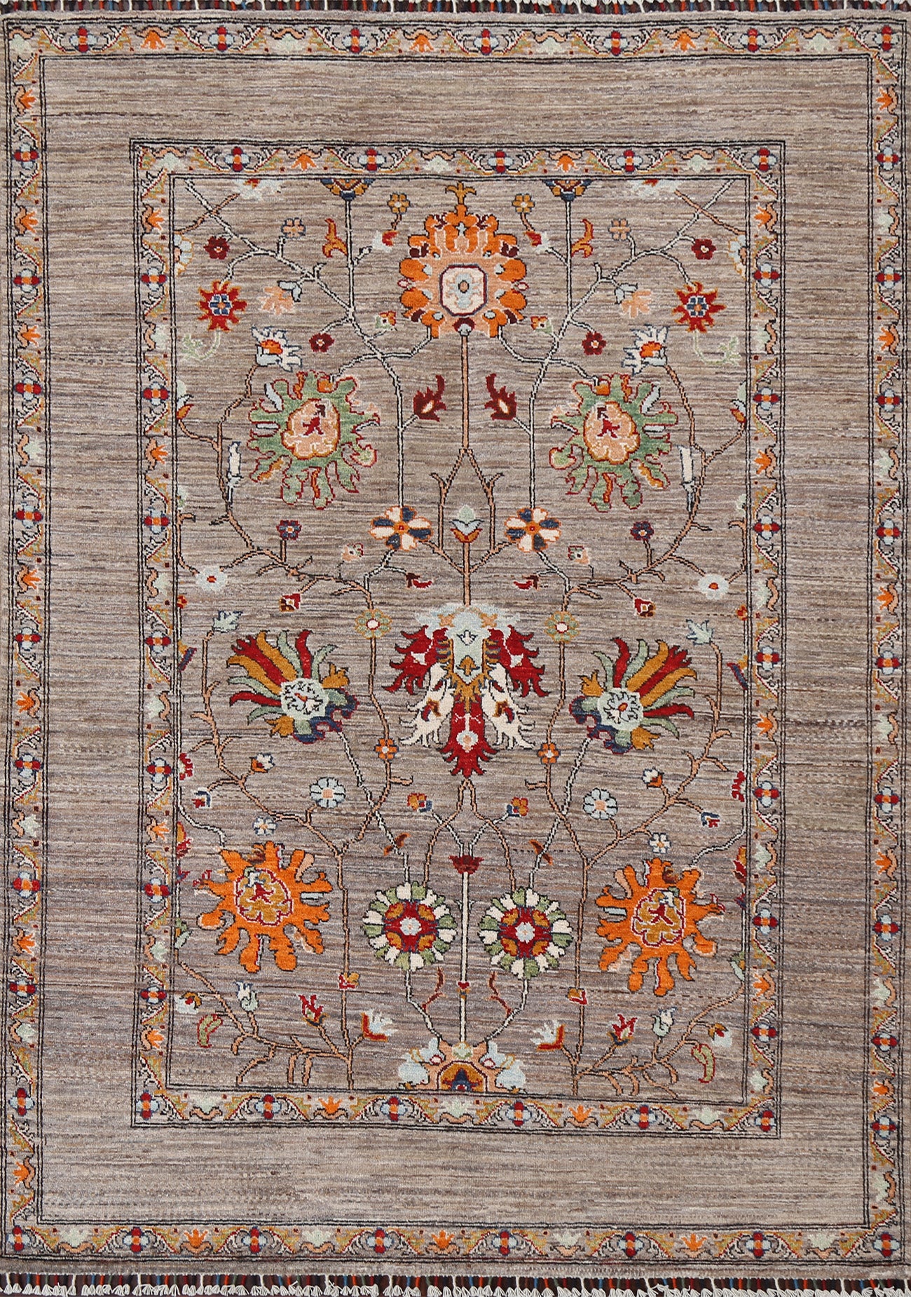 Vegetable Dye Ziegler Handmade Area Rug 5x7