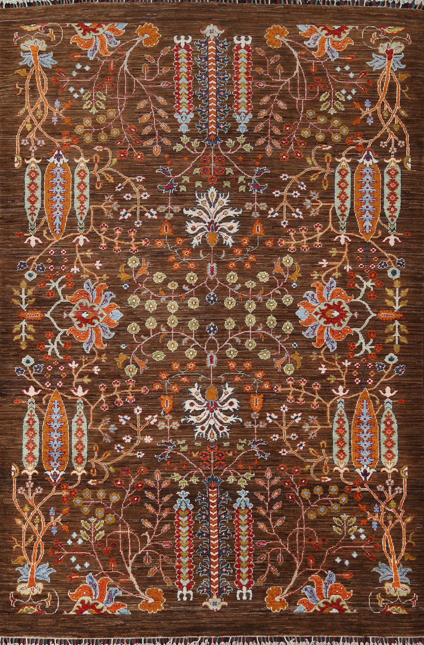 Vegetable Dye Ziegler Wool Area Rug 5x8