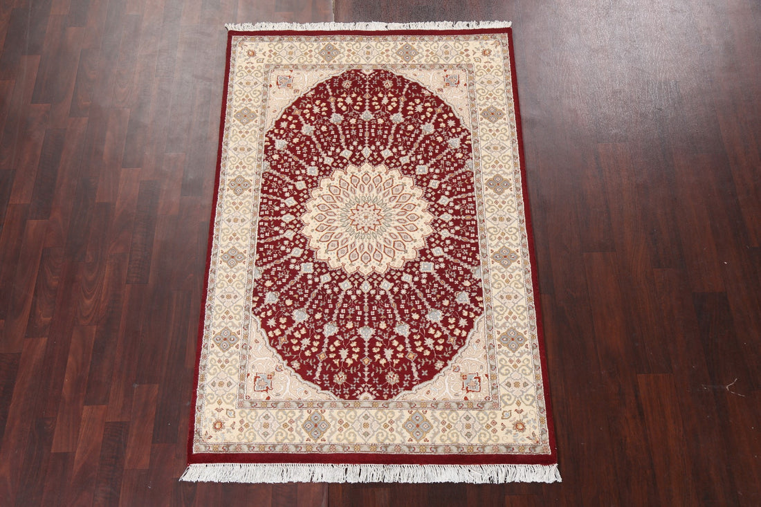 Vegetable Dye Tabriz Handmade Area Rug 4x6