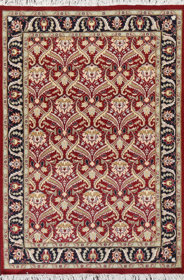 Vegetable Dye Aubusson Handmade Area Rug 4x6