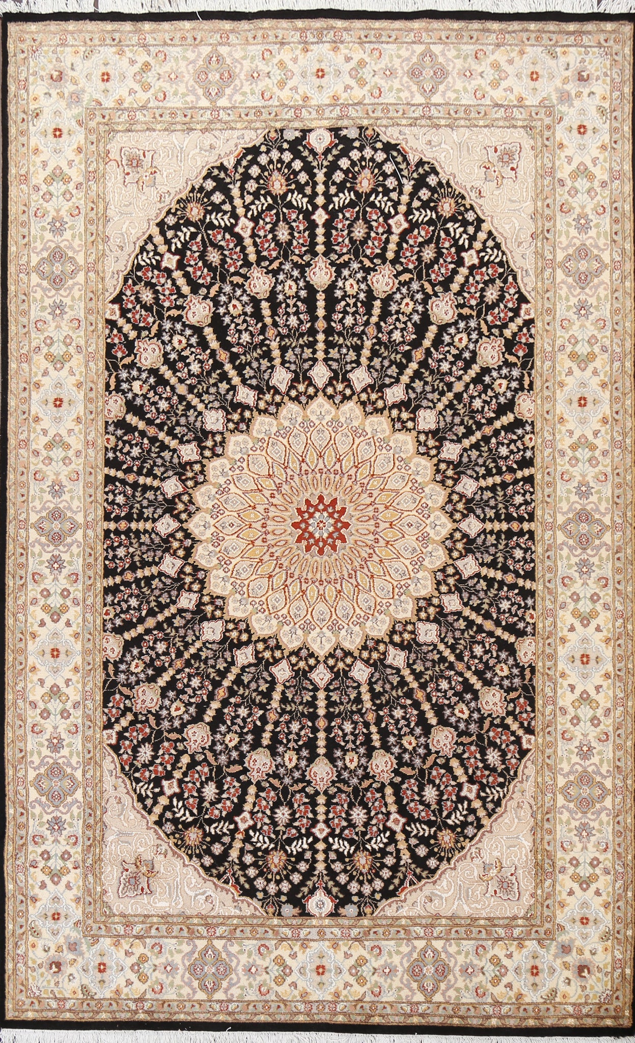 Vegetable Dye Nain Handmade Area Rug 6x10