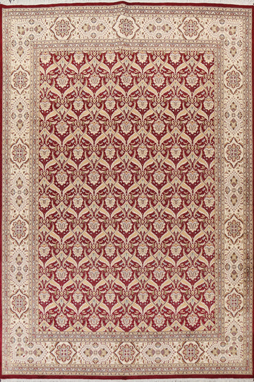 Vegetable Dye Kashan Wool/ Silk Area Rug 8x10