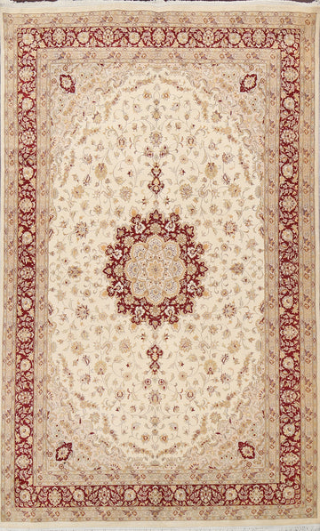 Vegetable Dye Tabriz Oriental Area Rug 6x11