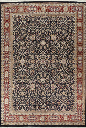 Vegetable Dye Kashan Wool/ Silk Area Rug 9x12