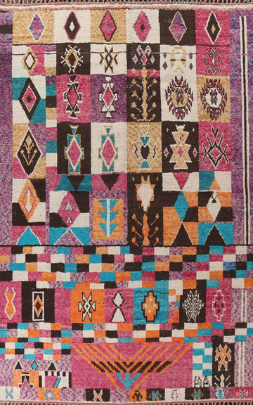 Handmade Moroccan Wool Area Rug 9x14