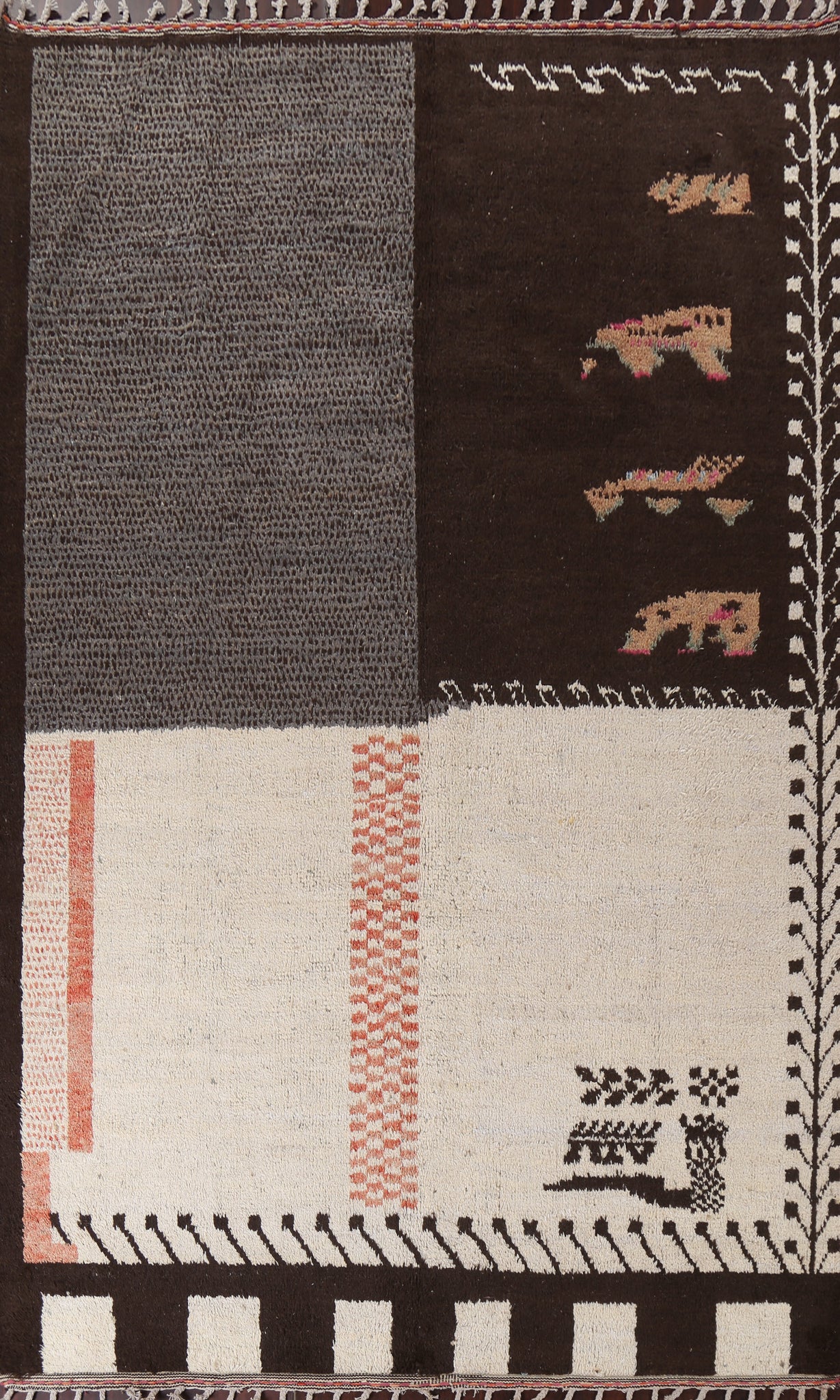 Wool Moroccan Oriental Area Rug 9x13