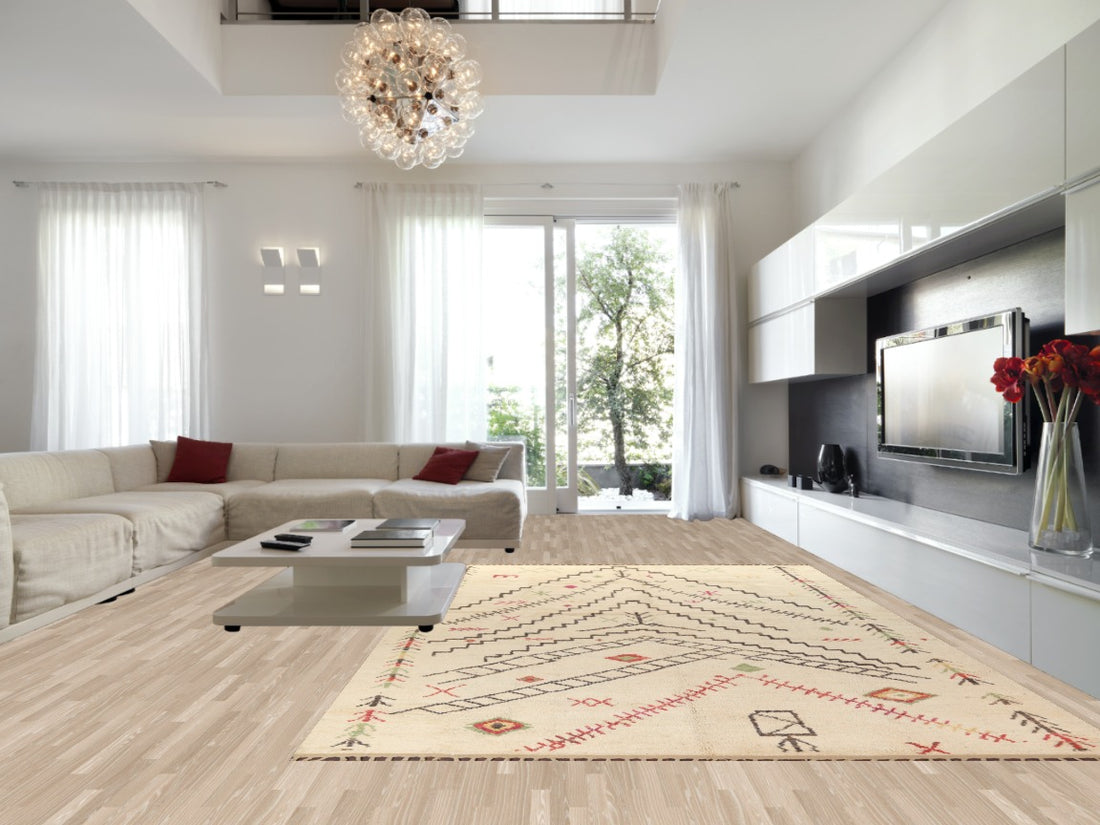 Large Wool Moroccan Handmade Rug 10x15