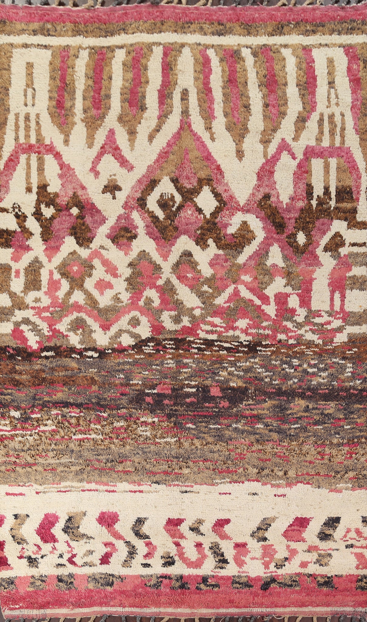 Wool Moroccan Handmade Area Rug 7x11