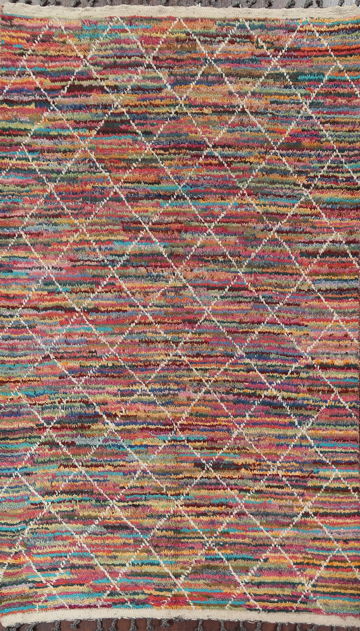 Trellis Moroccan Wool Area Rug 6x10