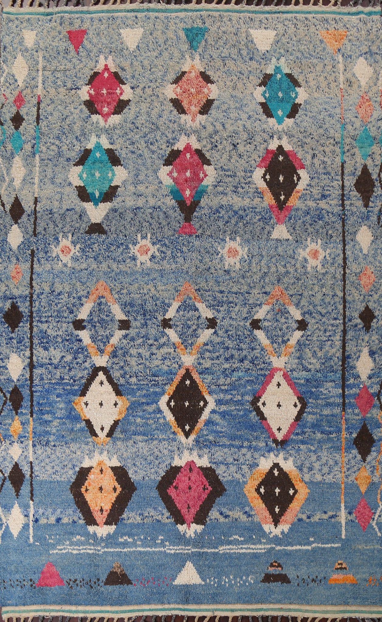 Wool Moroccan Oriental Area Rug 8x11