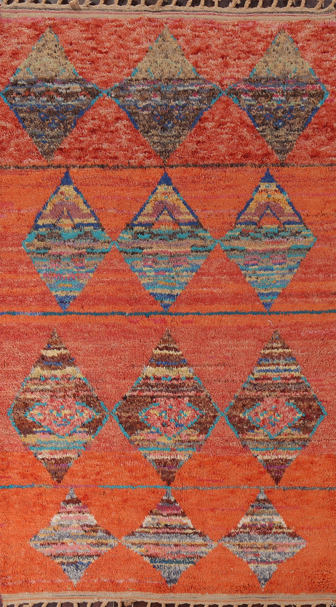 Geometric Moroccan Handmade Area Rug 6x10