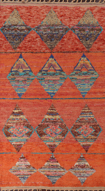 Geometric Moroccan Handmade Area Rug 6x10