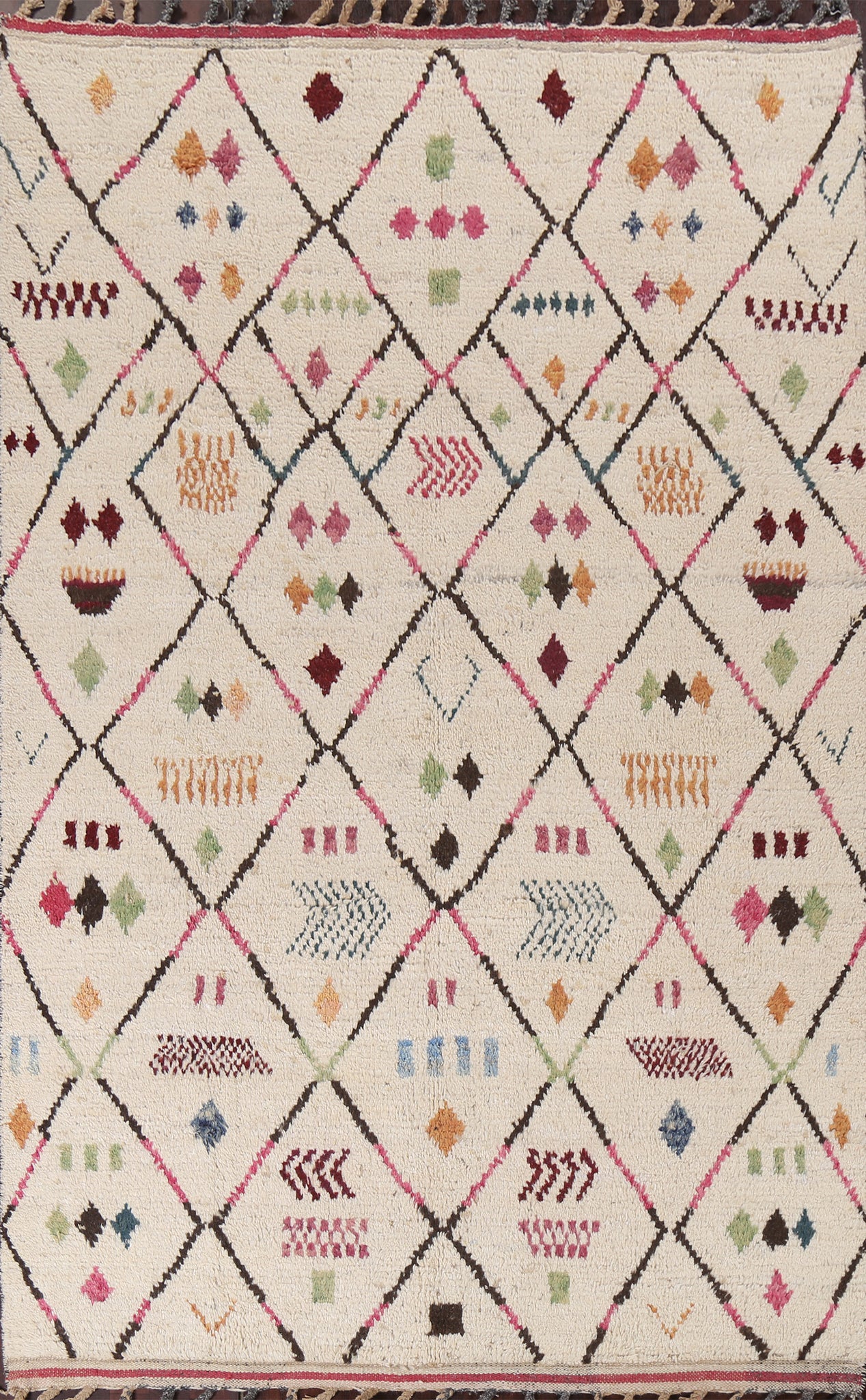 Tribal Moroccan Handmade Area Rug 6x10