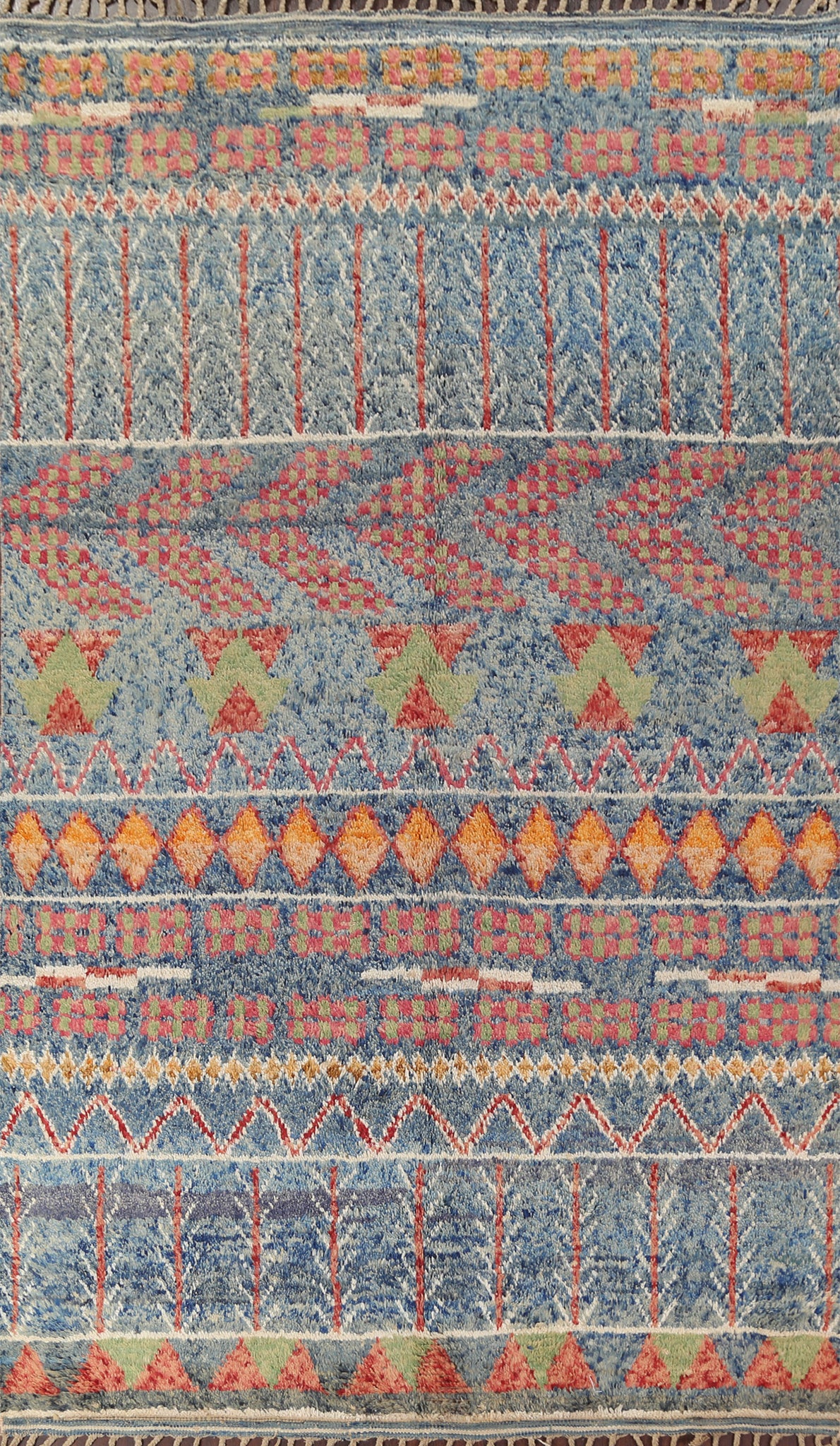 Wool Moroccan Handmade Area Rug 7x11