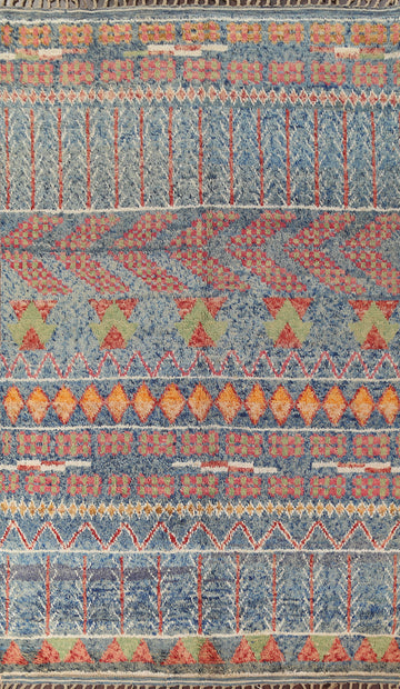 Wool Moroccan Handmade Area Rug 7x11