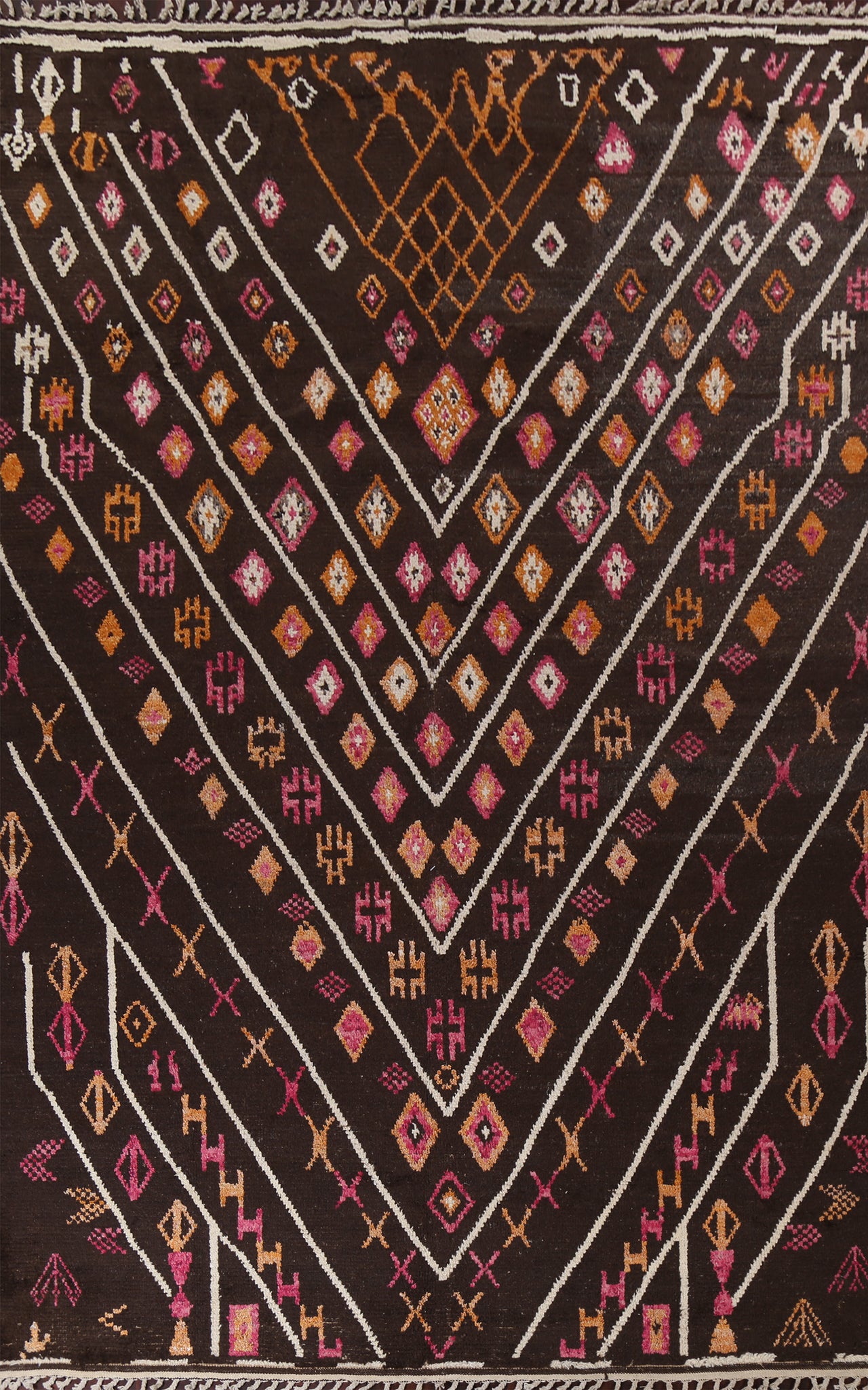 Geometric Wool Moroccan Handmade Rug 10x15