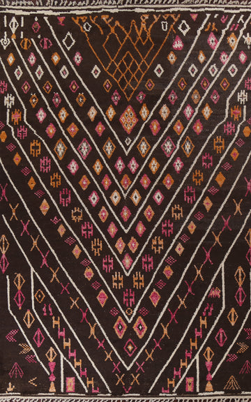 Geometric Wool Moroccan Handmade Rug 10x15