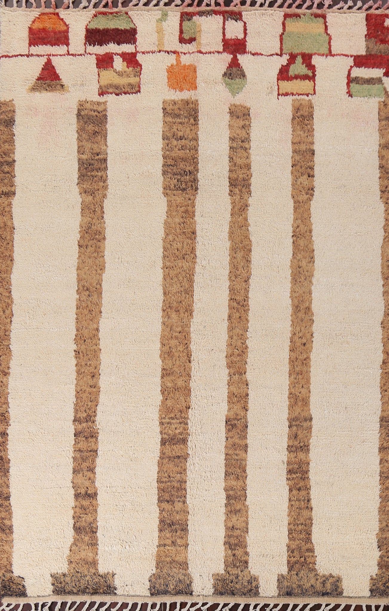Handmade Moroccan Wool Area Rug 7x11