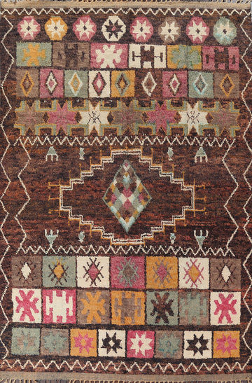 Tribal Moroccan Oriental Area Rug 9x13
