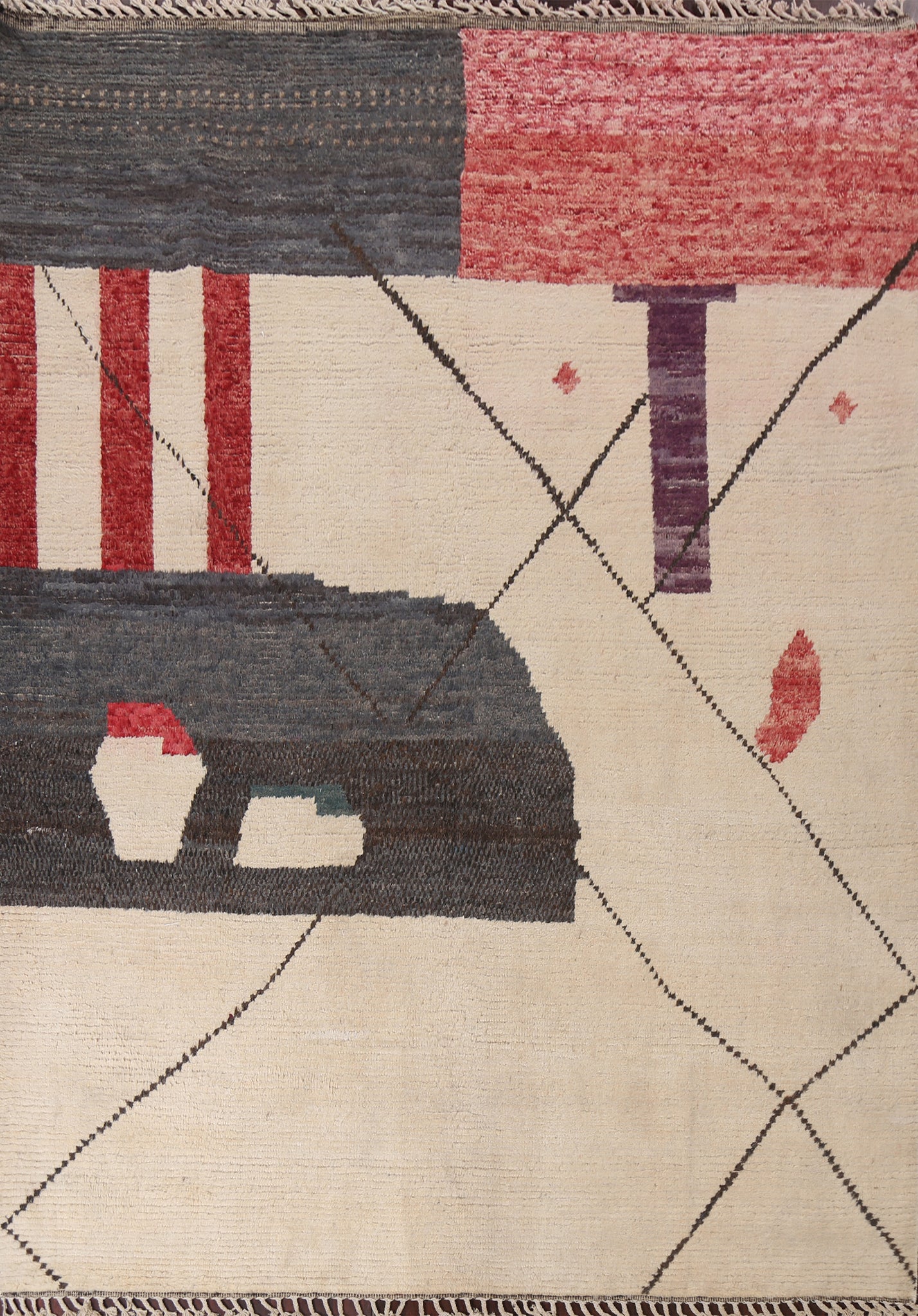 Handmade Moroccan Wool Area Rug 8x10