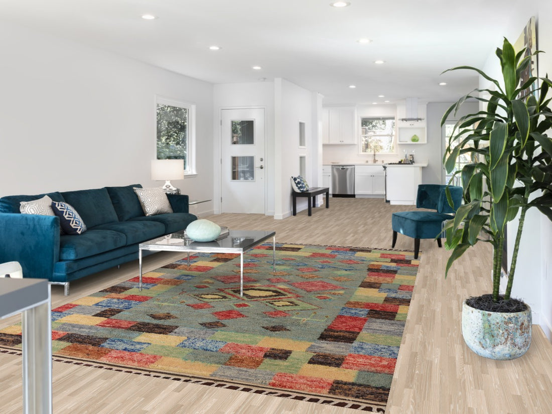 Wool Moroccan Handmade Area Rug 7x11