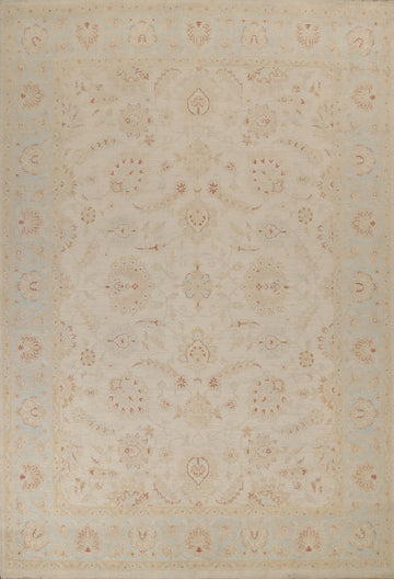 Vegetable Dye Oushak Chobi Wool Area Rug 9x12