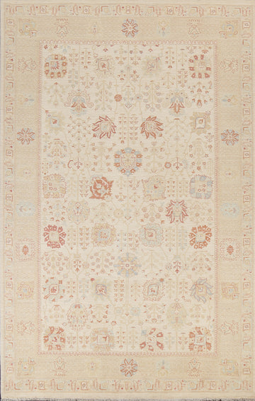 Handmade Peshawar Chobi Wool Area Rug 6x10