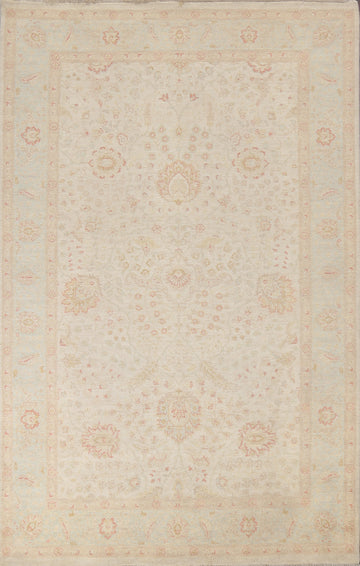 Floral Peshawar Chobi Wool Area Rug 7x10
