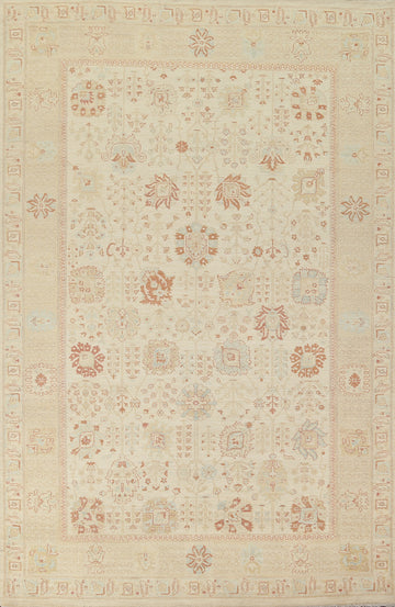 Handmade Peshawar Chobi Wool Area Rug 7x10