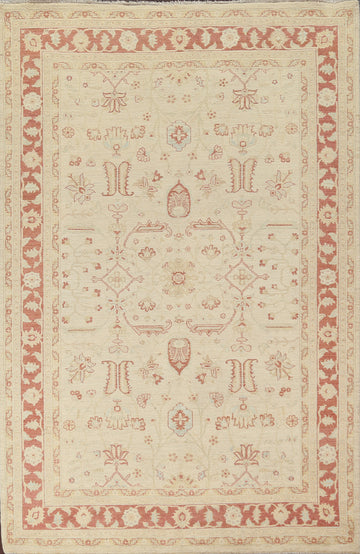 Vegetable Dye Peshawar Chobi Oriental Area Rug 7x10