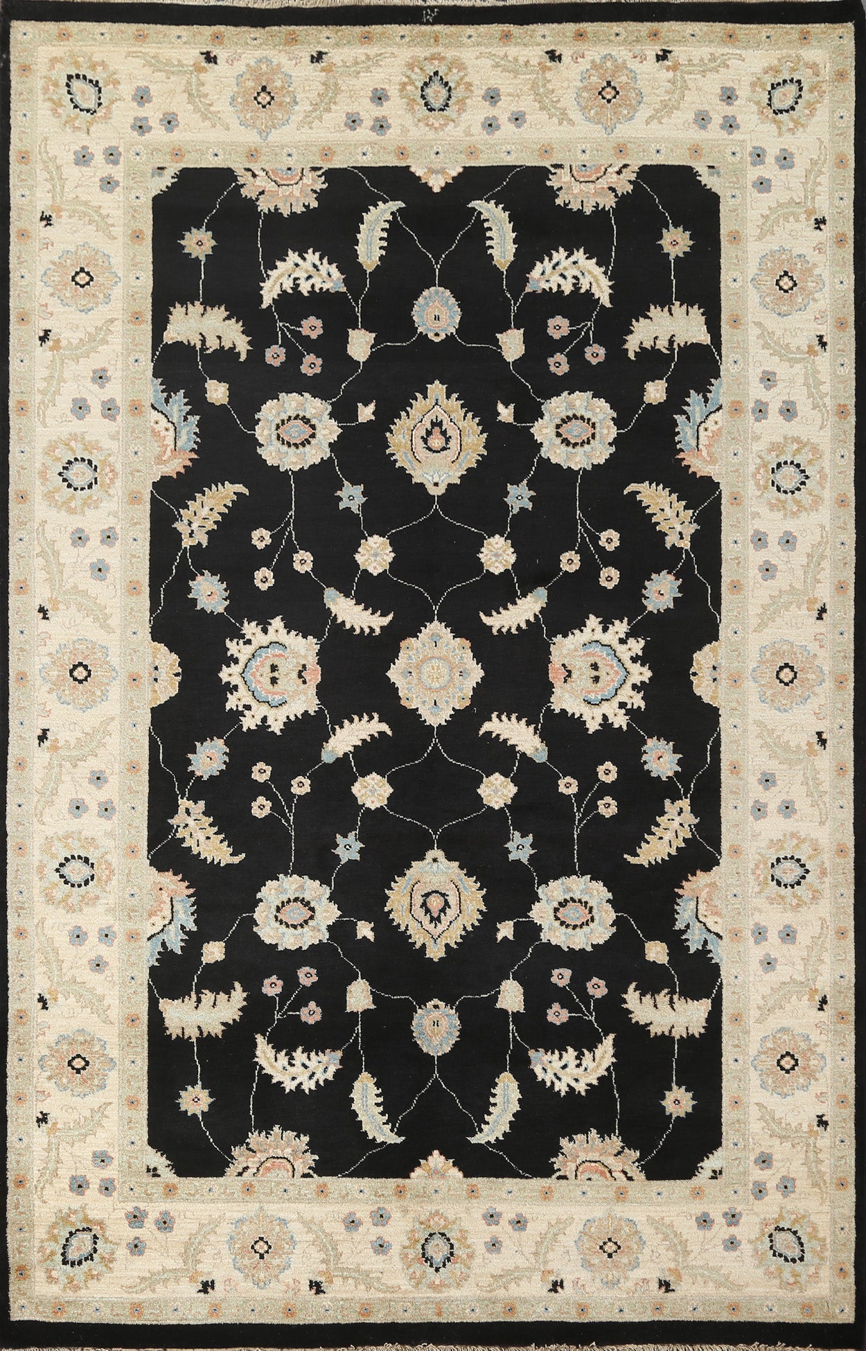 Vegetable Dye Peshawar Chobi Handmade Area Rug 6x8