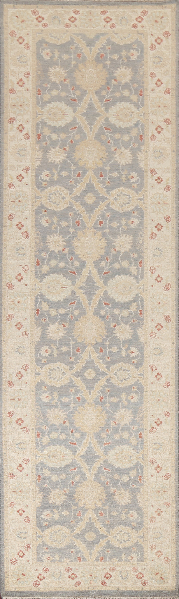 Vegetable Dye Peshawar Chobi Oriental Runner Rug 3x10