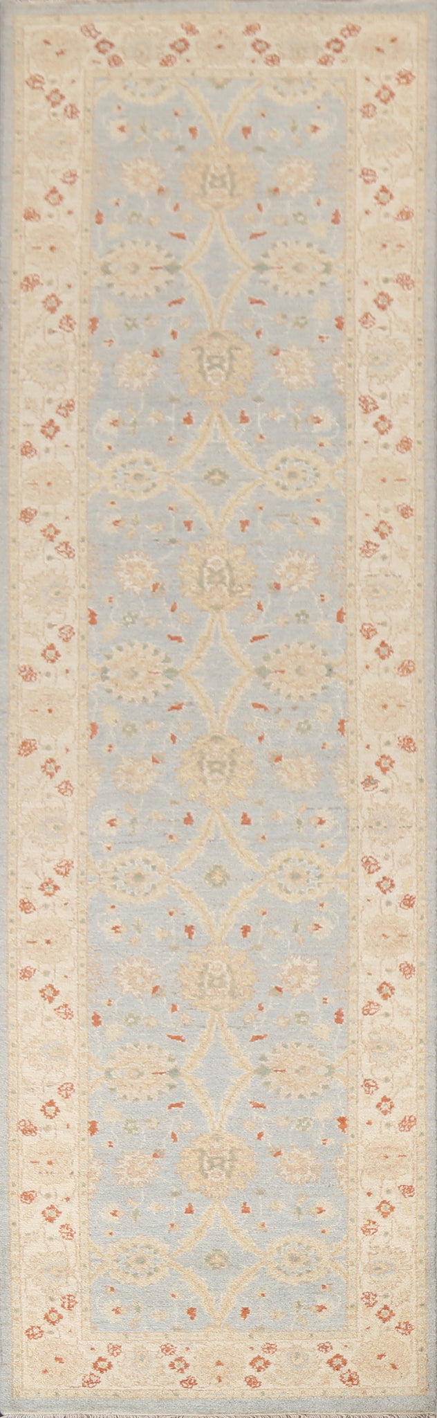 Vegetable Dye Peshawar Chobi Oriental Runner Rug 3x10