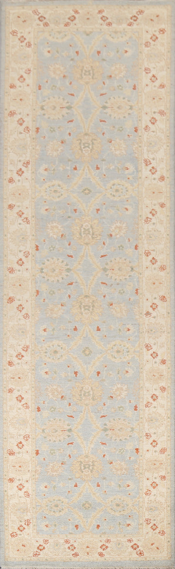 Vegetable Dye Peshawar Chobi Oriental Runner Rug 3x10