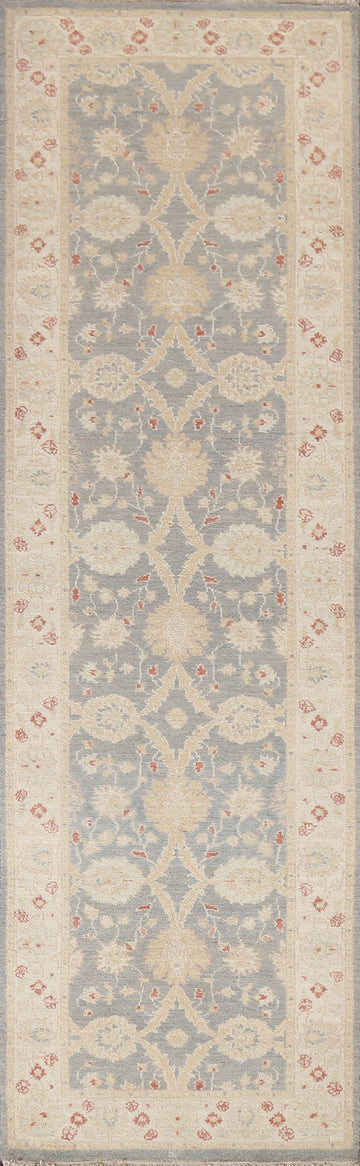 Vegetable Dye Peshawar Chobi Oriental Runner Rug 3x10