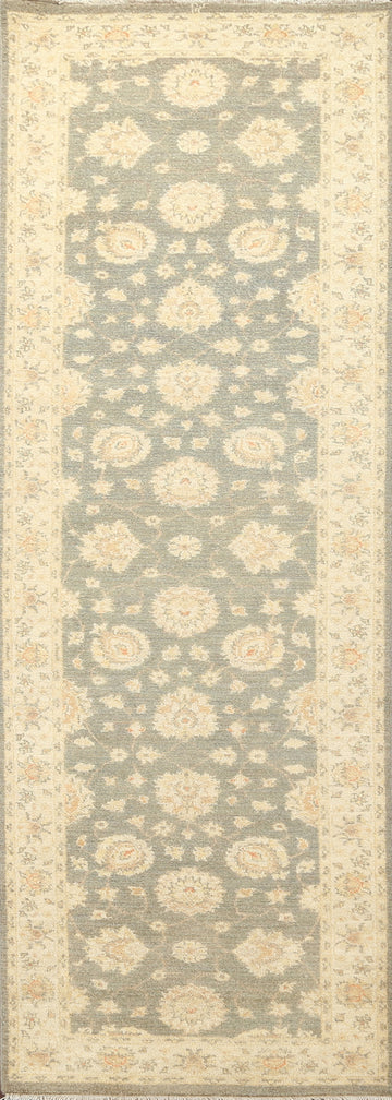 Vegetable Dye Peshawar Chobi Wool Runner Rug 3x10