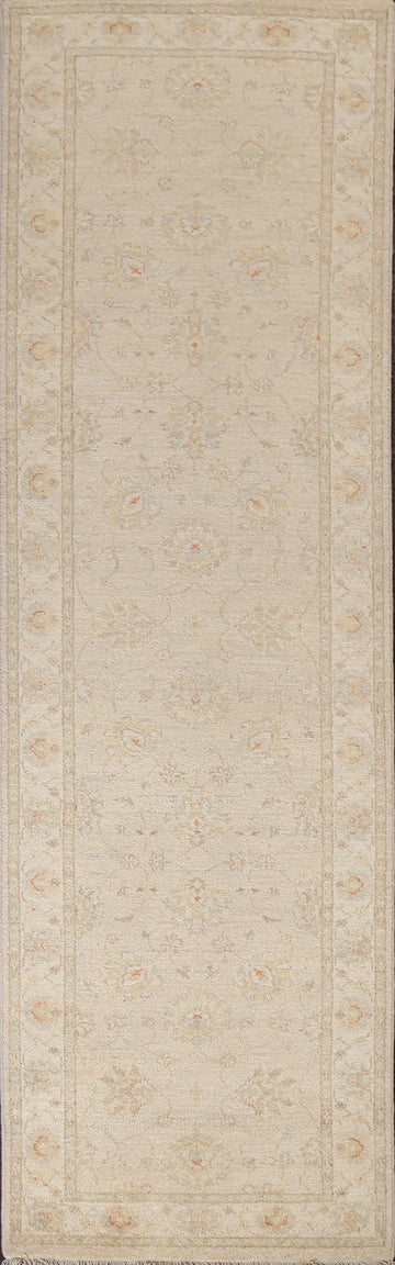 Vegetable Dye Peshawar Chobi Wool Runner Rug 3x10