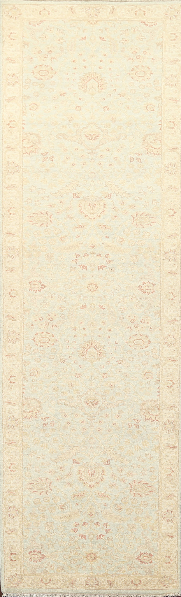 Vegetable Dye Peshawar Chobi Wool Runner Rug 3x10